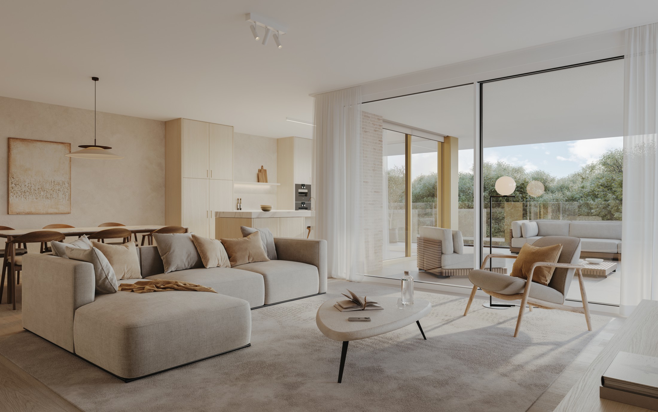 Nieuwbouwappartment in een groene oase